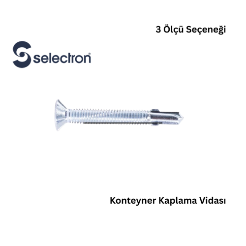 Selectron Konteyner Vidası – Sac ve Panel Montaj Vidası – Koli